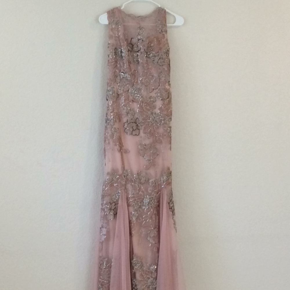 Beautiful sequin and sheer formal gown